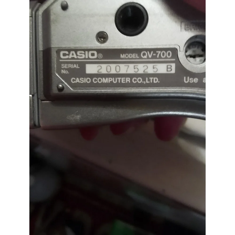 Vintage 1990's Era Casio Point & Shoot Camera Model No# QV-700 Takes Batteries
